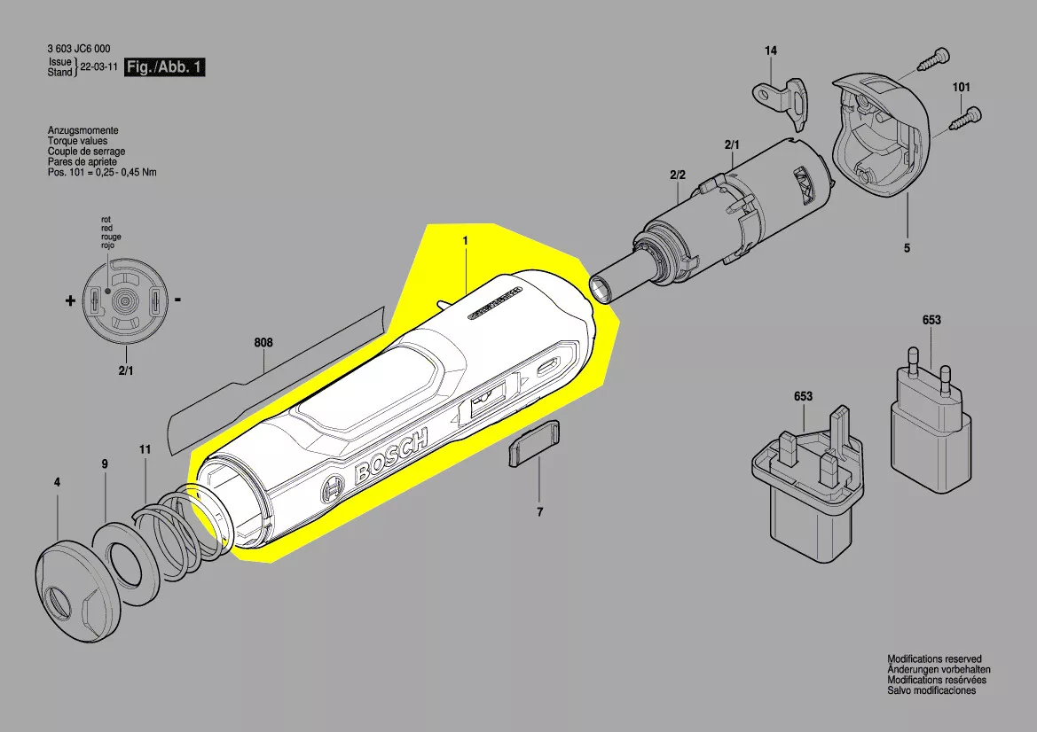 Boitier réf. 1 600 A01 6U1 Bosch